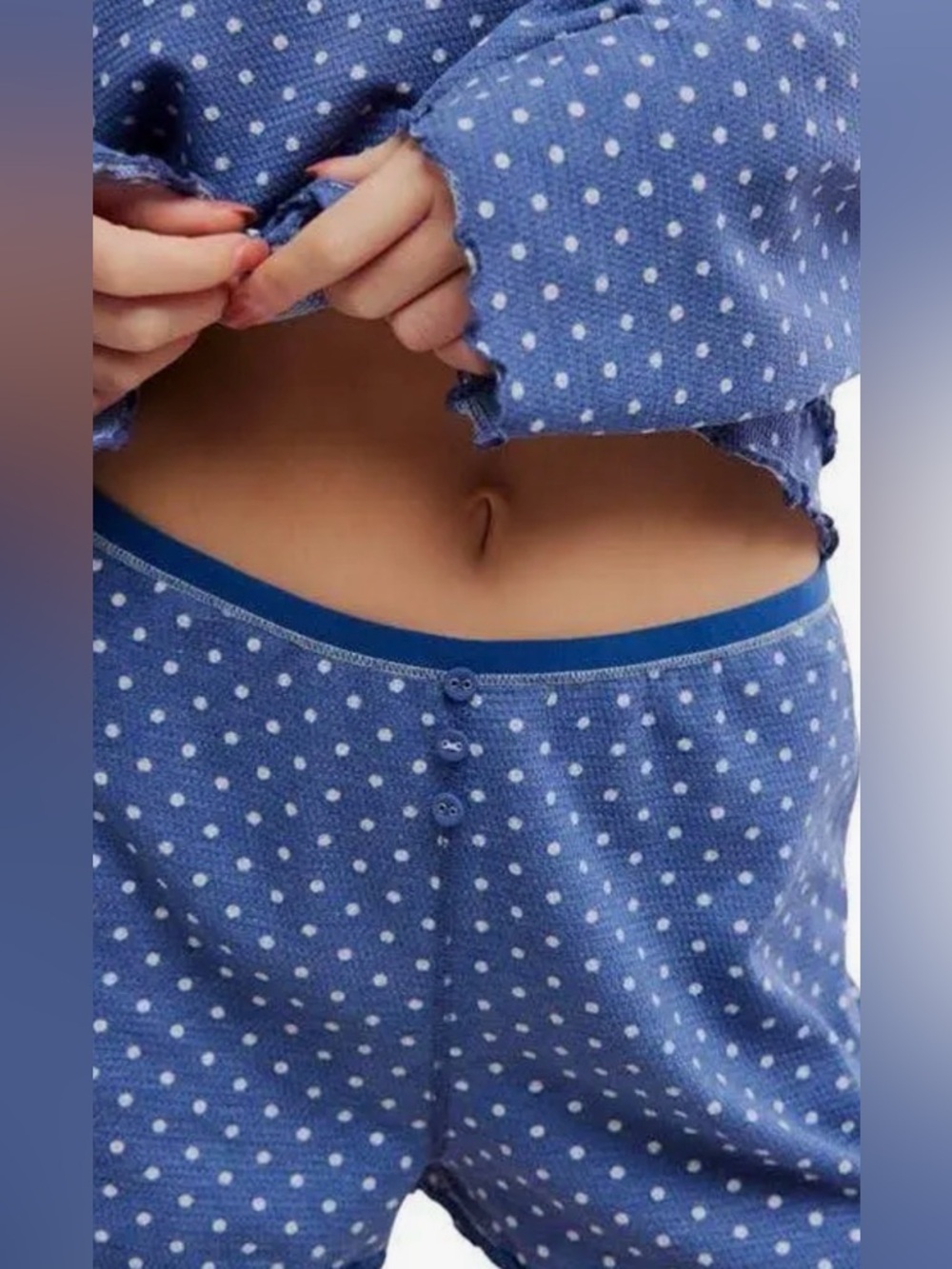 Spring Break Sleep Set in dot print - Picture 5 of 5